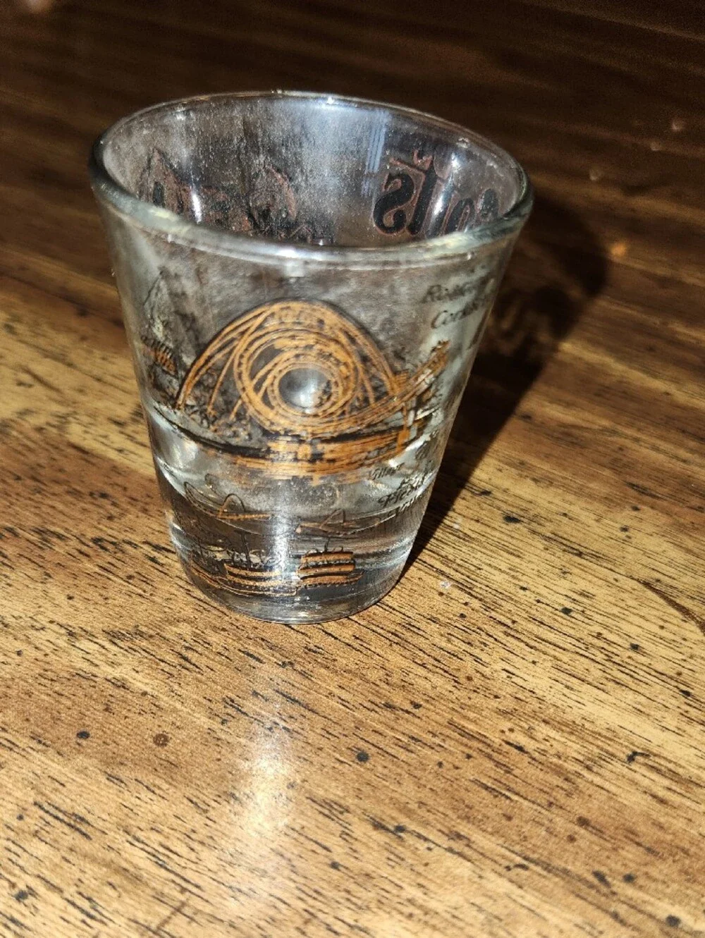 Knott's Berry Farm Gold Logo Shot Glass